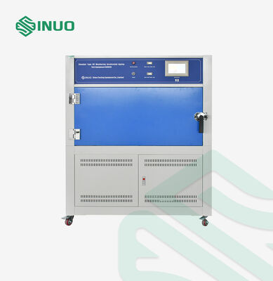 ISO 4892-82 uyumlu UV hızlandırılmış hava koşullarına karşı test odası, UV-A veya UV-B lambaları ve otomatik su püskürtmesi
