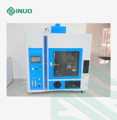 İyi fiyat Yatay Dikey Alev Test Odası, PLC ve Dokunmatik Ekran Kontrollü ve 50W 500W Çift Güçlü IEC60695 UL94 Standartlarına Uygun çevrimiçi